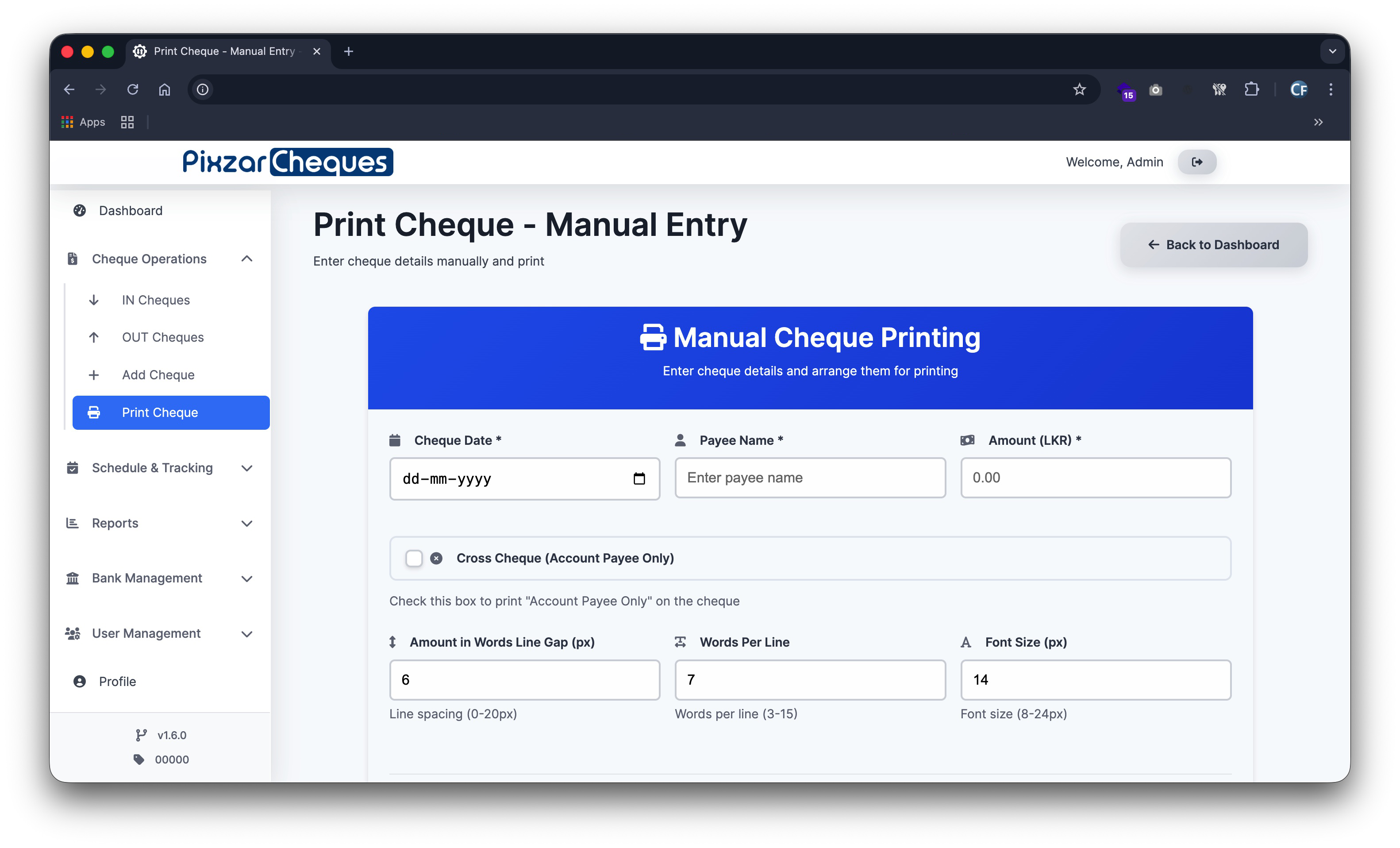 Advanced filtering interface screenshot